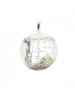 Pendentif médaille Archanges argent 925 - Diamètre 3 cm