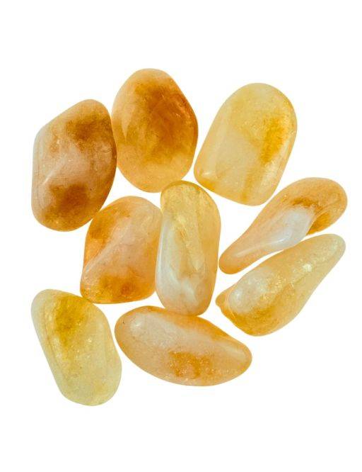 Pierre roulée - Citrine - 20-15g
