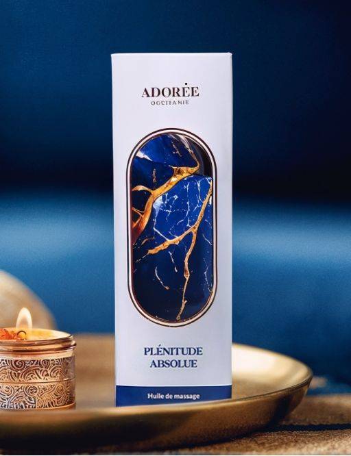 Plénitude Absolue - Huile de massage artisanale Adorée - 150 mL Plénitude Absolue - Huile de massage artisanale Adorée - 150 mL