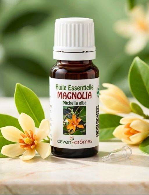 Huile essentielle de Magnolia 10 ml avec Compte-gouttes