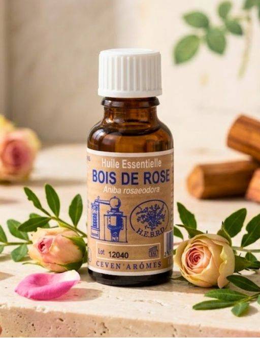 Huile essentielle de Bois de Rose 20 mL avec Compte-goutte