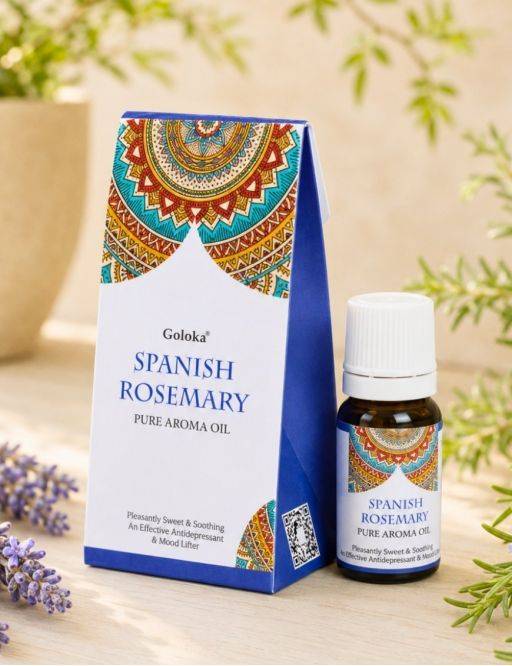 Huile parfumée Goloka 10 mL - Romarin espagnol Huile parfumée Goloka 10 mL - Romarin espagnol