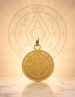 Pentacle de la richesse - Médaille talismanique - 3cm