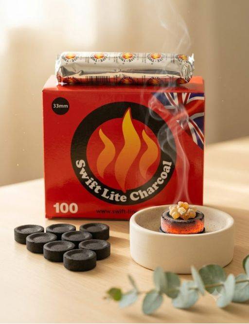 Charbon 33 mm - Swift Lite - Qualité Supérieure - Rouleau 10 charbons