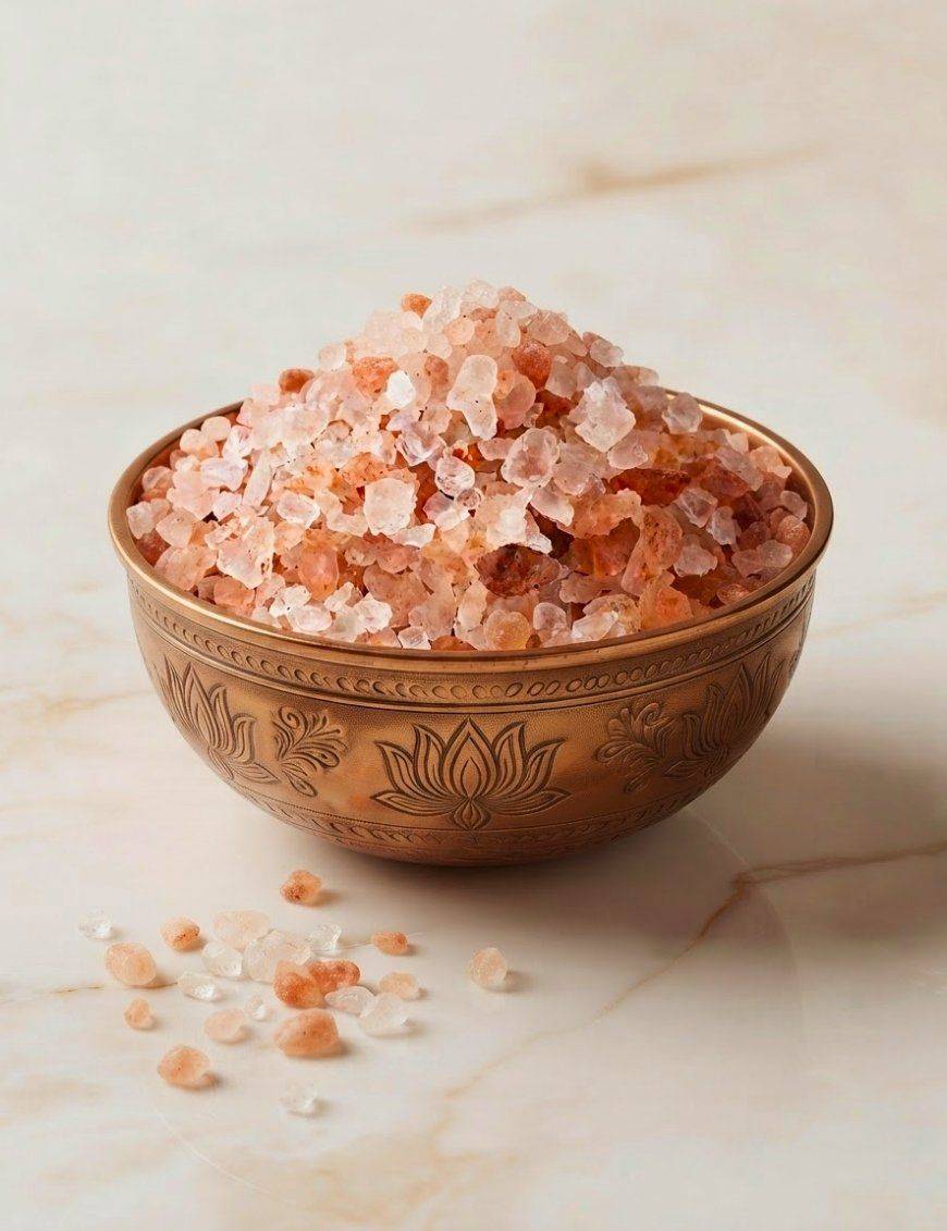 Sel de l'Himalaya en morceaux