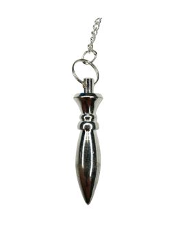 Pendule divinatoire égyptien métal argenté