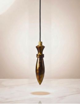 Pendule divinatoire égyptien en métal avec fil