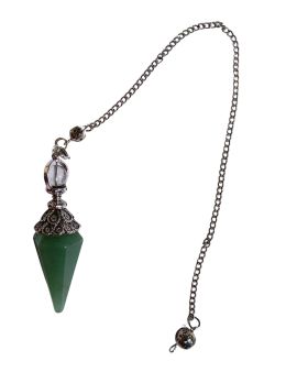 Pendule cône Aventurine Verte 6 faces