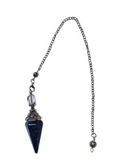 Pendule cône Sodalite 6 faces