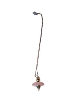 Pendule divinatoire - Donut Quartz rose