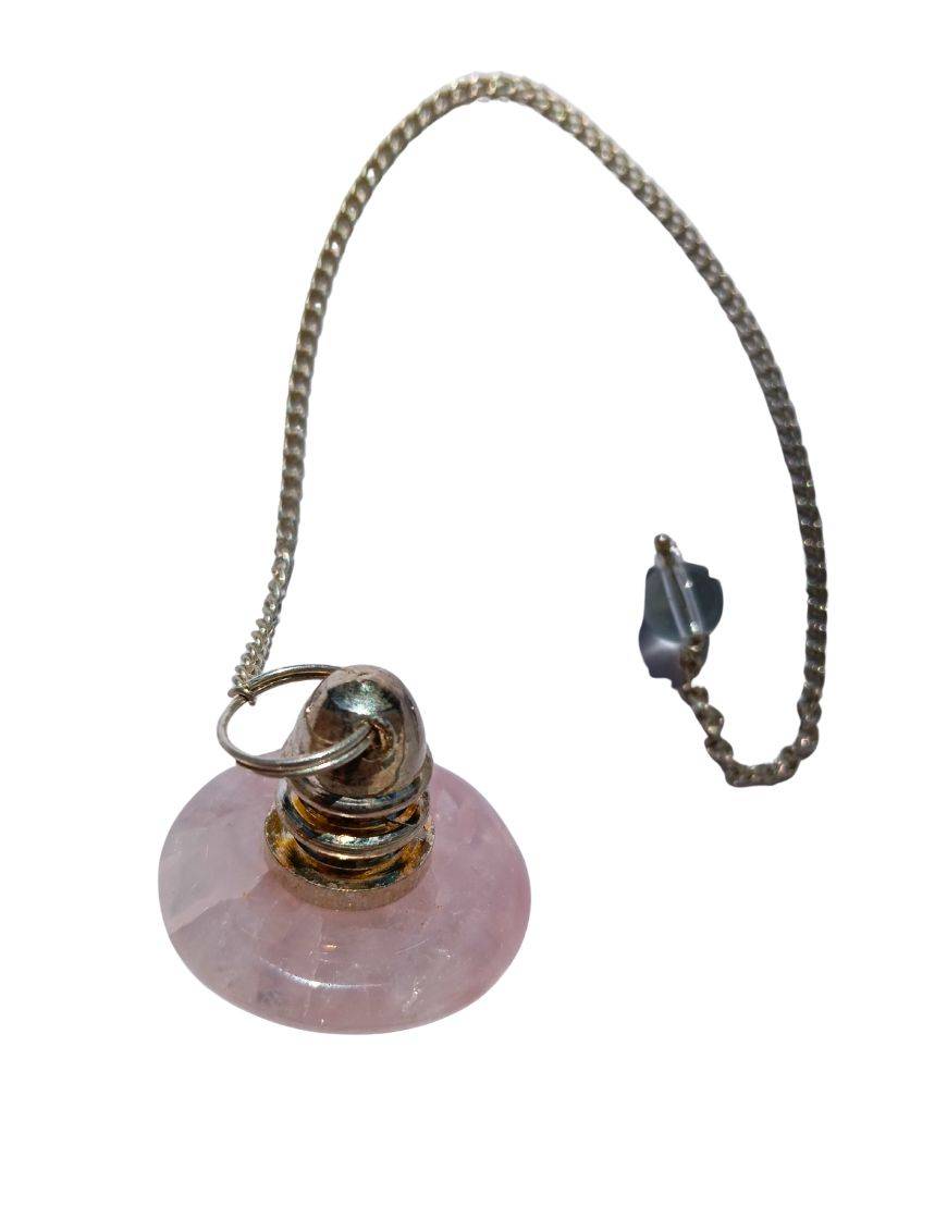 Pendule divinatoire - Donut Quartz rose