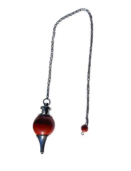 Pendule divinatoire goutte en Jaspe Rouge
