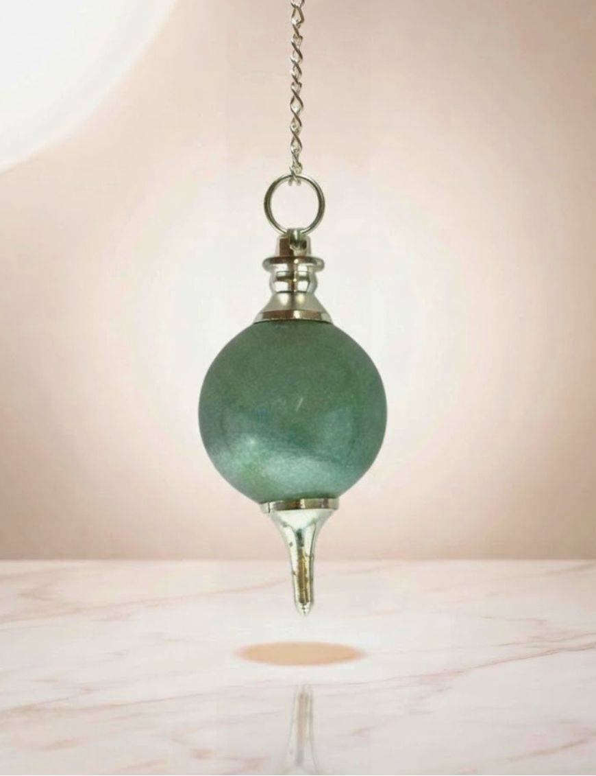Pendule sephoroton aventurine verte : chance & radiesthésie