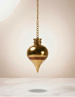 Pendule Métal Doré avec témoin
