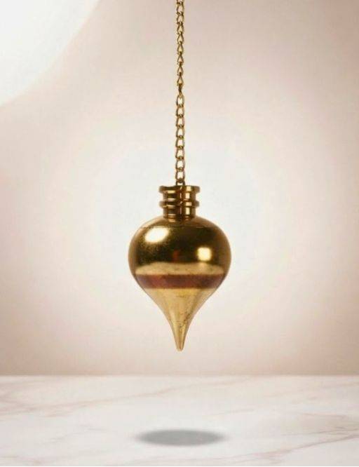 Pendule Métal Doré avec témoin
