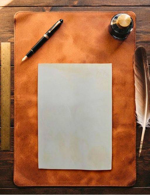 Parchemin chèvre A5 fait main : grande page pour grimoire