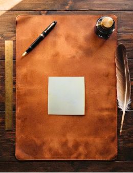 Parchemin chèvre 8x8 fait main : petit carré pour talismans