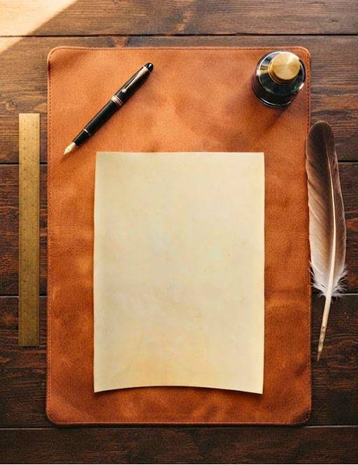 Parchemin agneau A4 fait main : grande page lumineuse