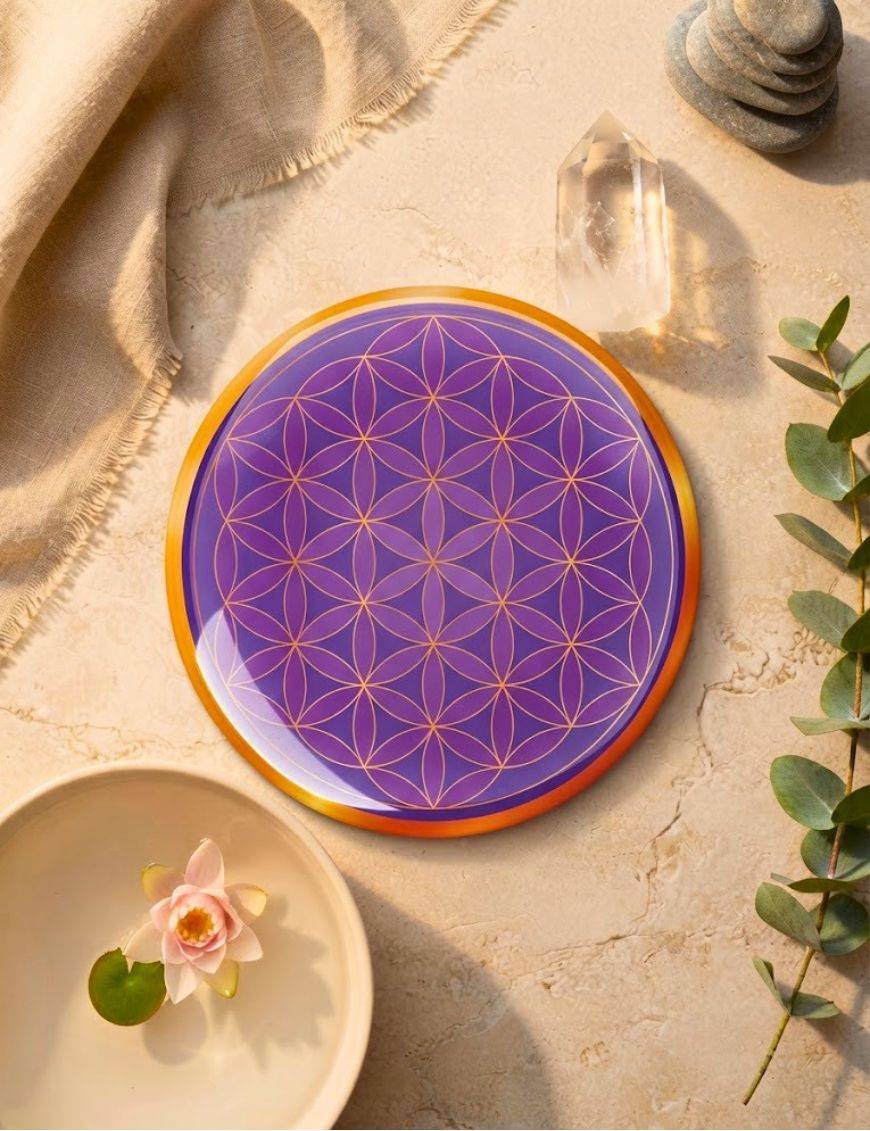 Fleur de vie présence angélique - Symbole 3D autocollant