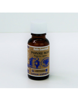 Huile essentielle de Poivre noir 20 ml avec Compte-gouttes