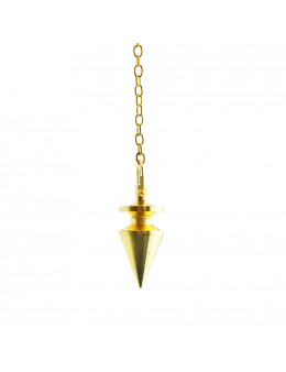 Pendule métal conique petit format avec chaîne