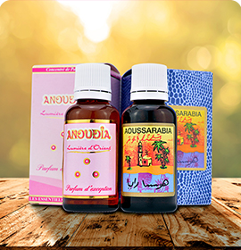 L’Aoussarabia et l’Anoudia : deux concentrés de parfums qui ne font qu’un. Article : L'Aoussarabia et l'Anoudia, deux concentrés de parfums
